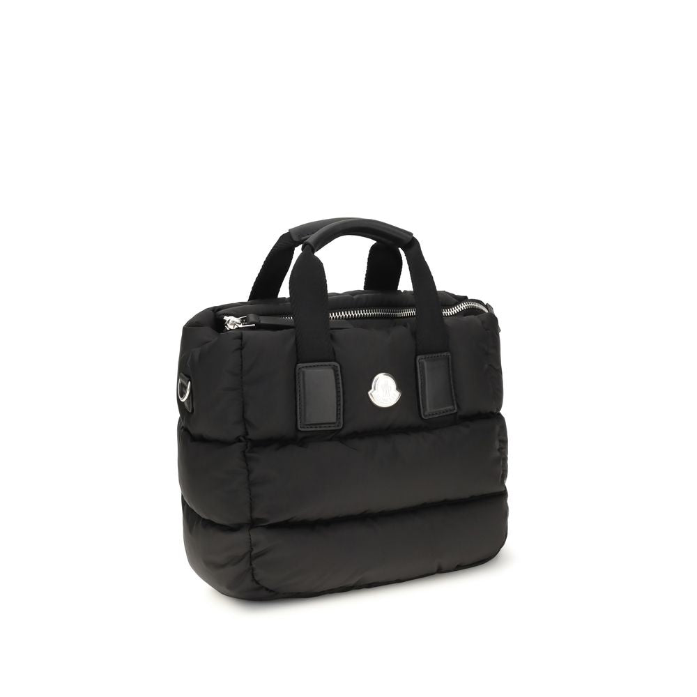 Moncler Schwarze Bos Taurus Kalbsleder Schultertasche-2
