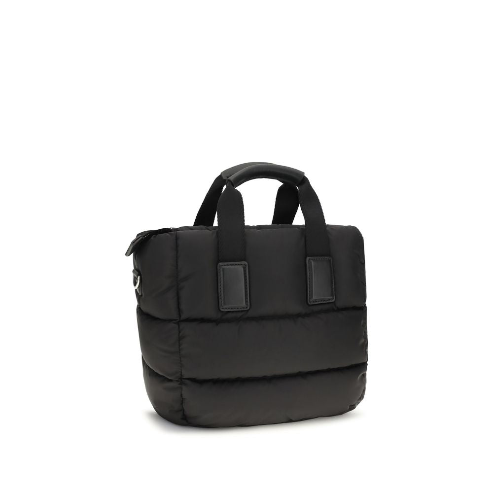 Moncler Schwarze Bos Taurus Kalbsleder Schultertasche-3