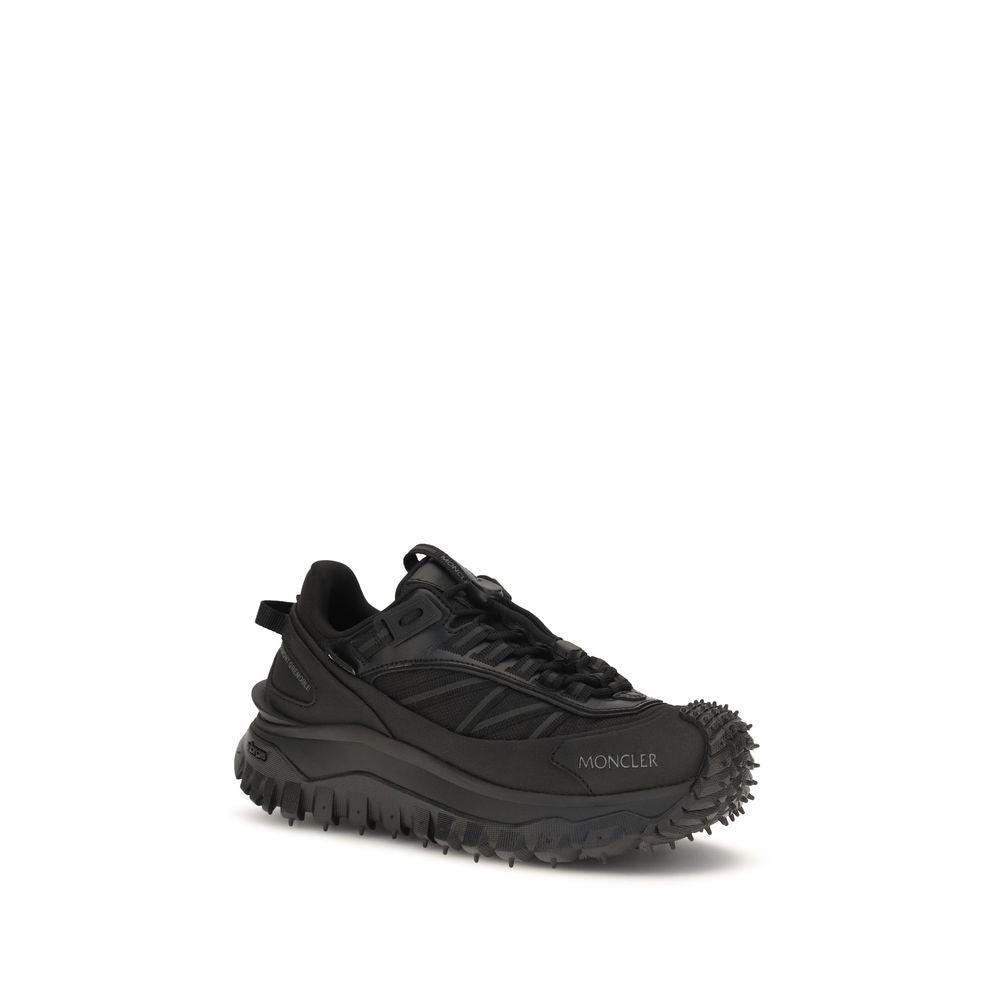 Moncler Schwarze Bos Taurus Kalbsleder Sneaker-2