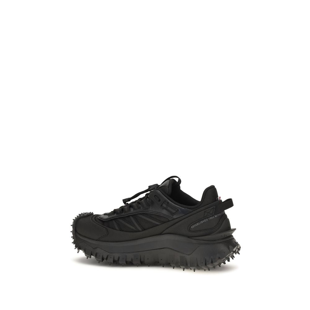 Moncler Schwarze Bos Taurus Kalbsleder Sneaker-3