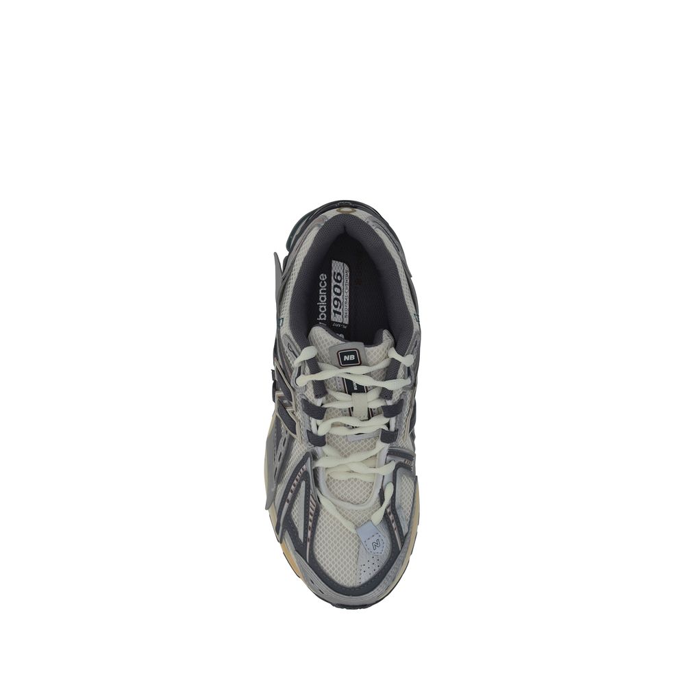 New Balance Silberne Stoff-Sneaker im Athletic-Stil-4