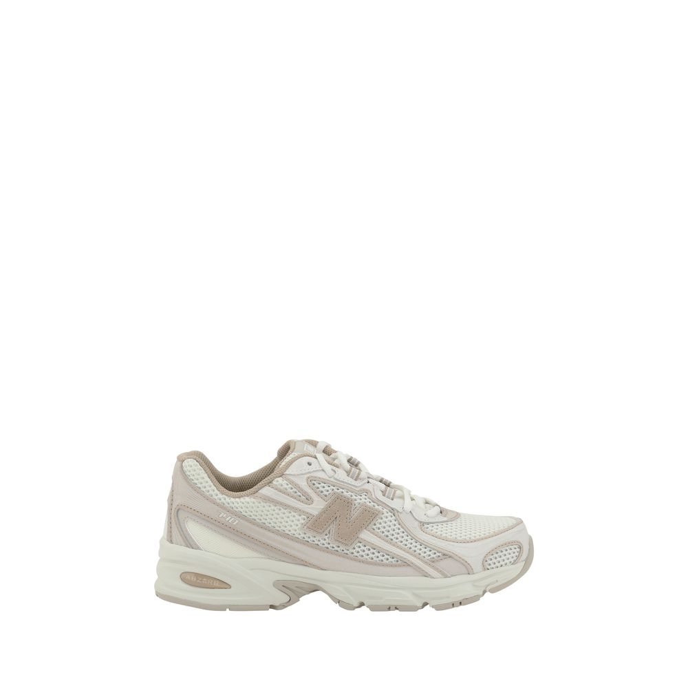 New Balance Weiße Stoff-Sneaker im Athletic-Look-1