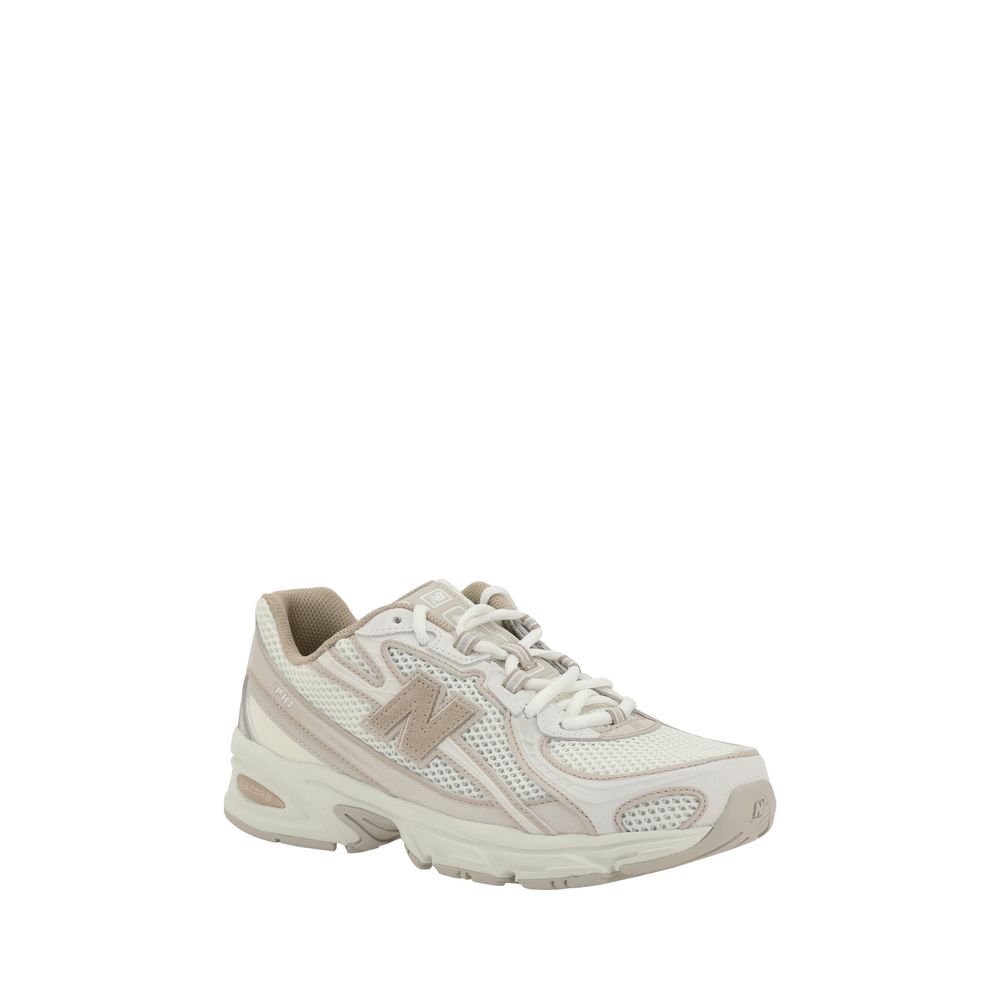 New Balance Weiße Stoff-Sneaker im Athletic-Look-2