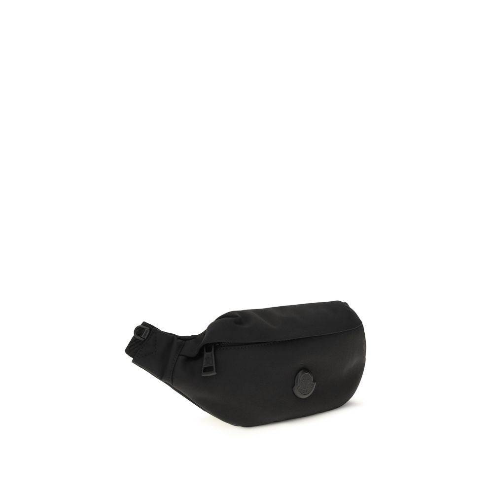 Moncler Schwarze Bos Taurus Kalbsleder Schultertasche-2