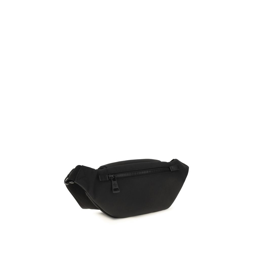 Moncler Schwarze Bos Taurus Kalbsleder Schultertasche-3