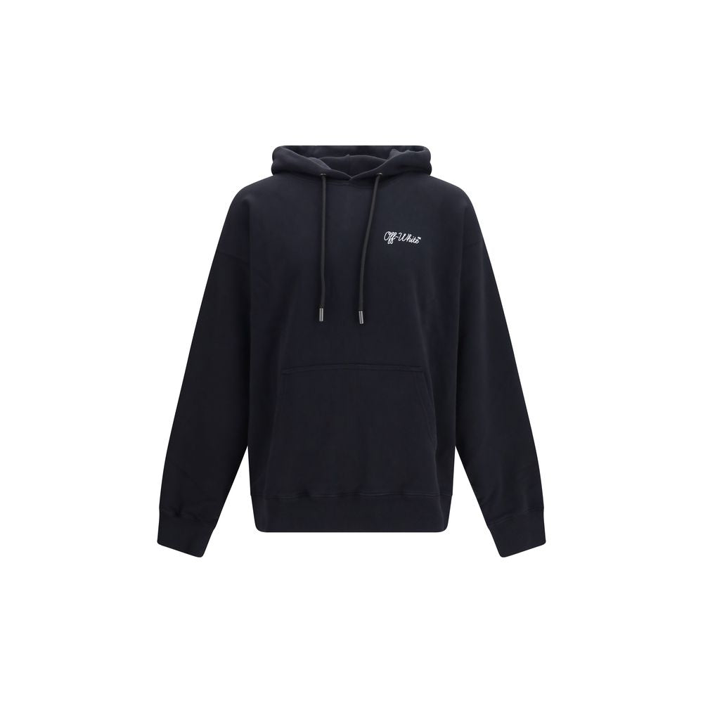 Off-White Schwarzer Baumwoll-Sweatshirt-1