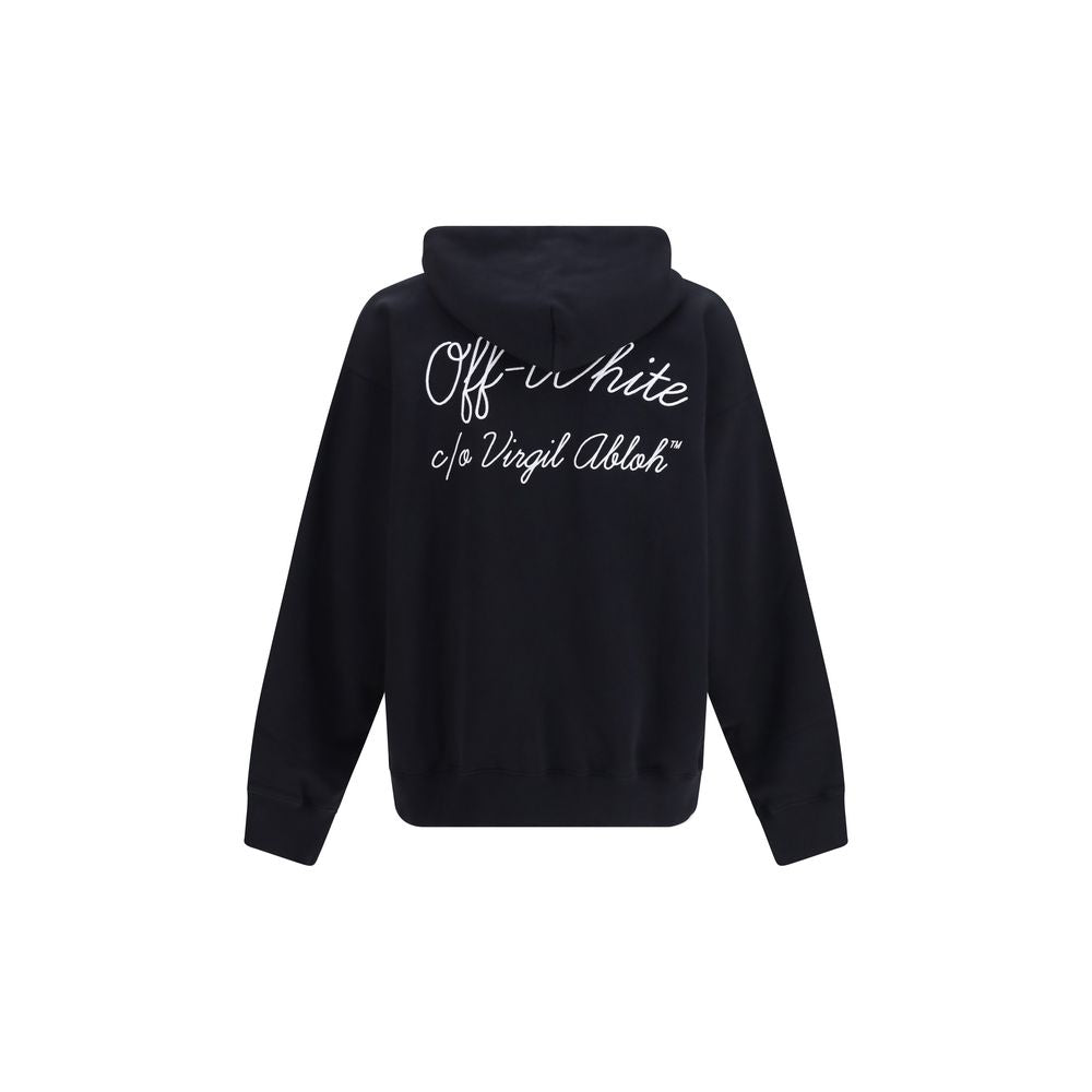 Off-White Schwarzer Baumwoll-Sweatshirt-2