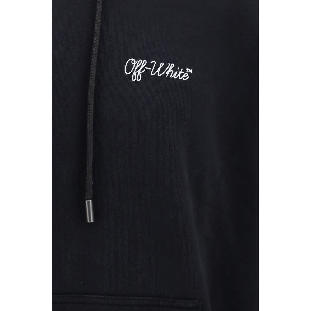 Off-White Schwarzer Baumwoll-Sweatshirt-3