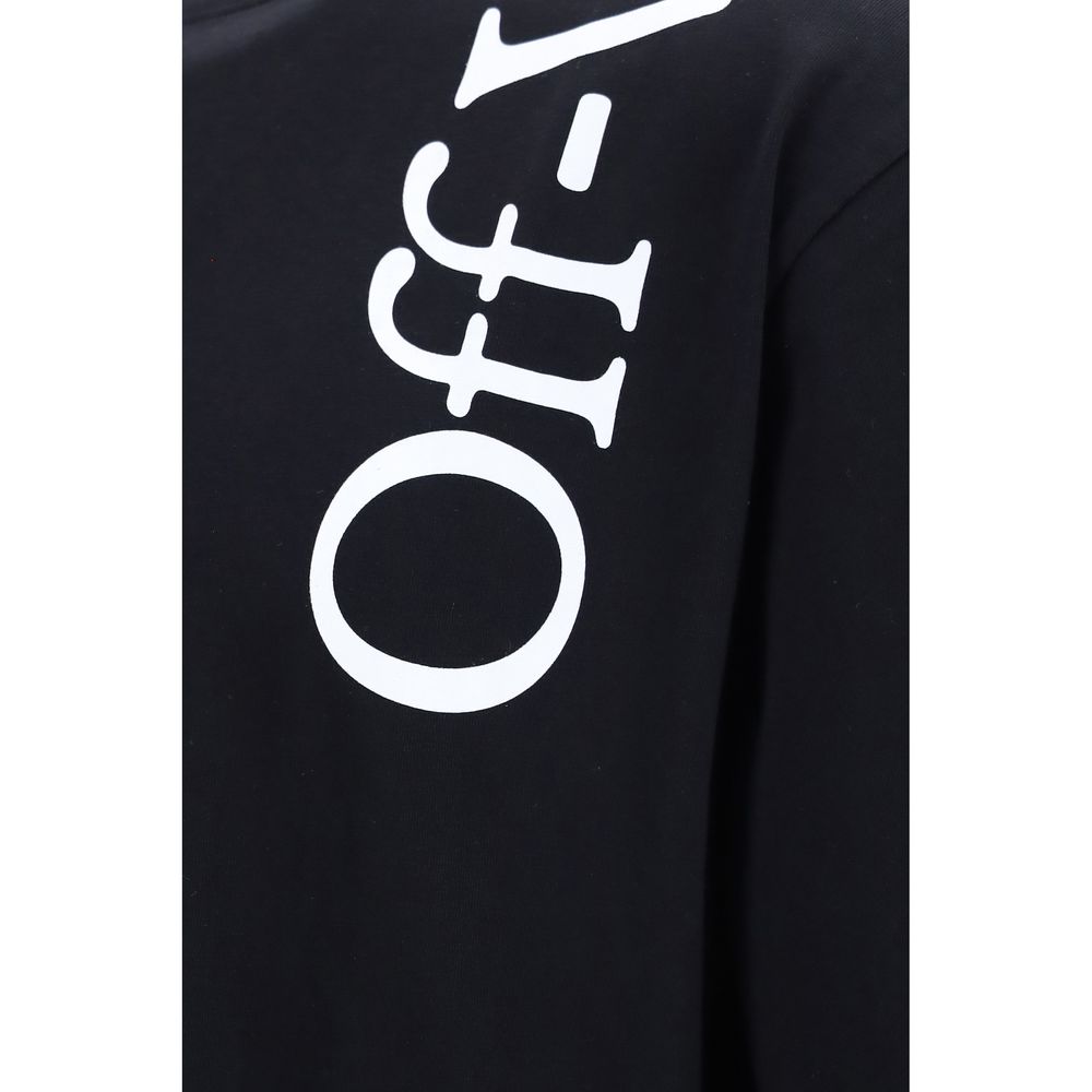 Off-White Schwarzes Baumwoll-T-Shirt-3