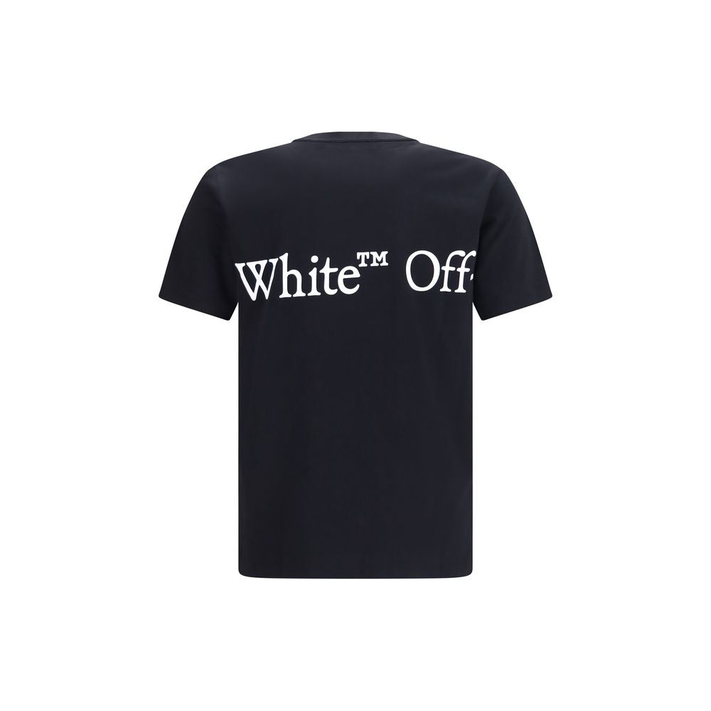 Off-White Schwarzes Baumwoll-T-Shirt-2