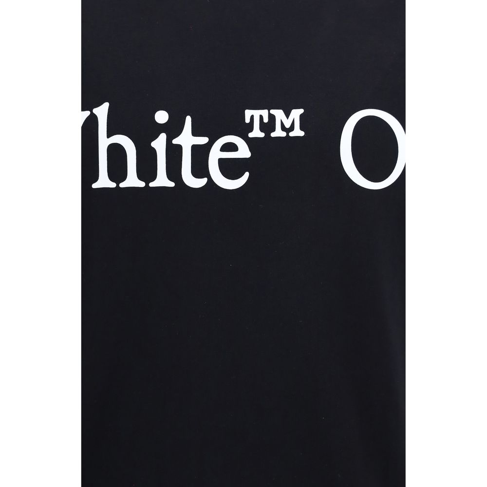 Off-White Schwarzes Baumwoll-T-Shirt-3