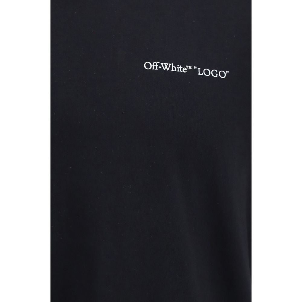 Off-White Schwarzes Baumwoll-T-Shirt-3