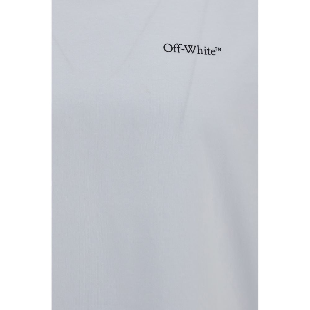 Off-White Weißes Baumwoll-T-Shirt-3