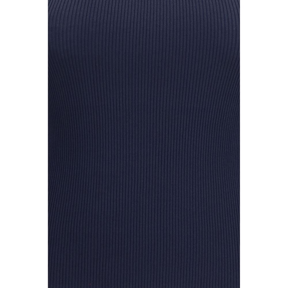 Max Mara Blaue Viskose-Tanktops-3