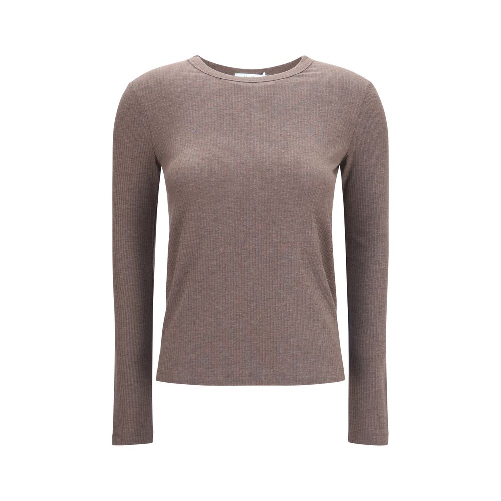 Max Mara Brauner Sweatshirt aus Lyocell-1