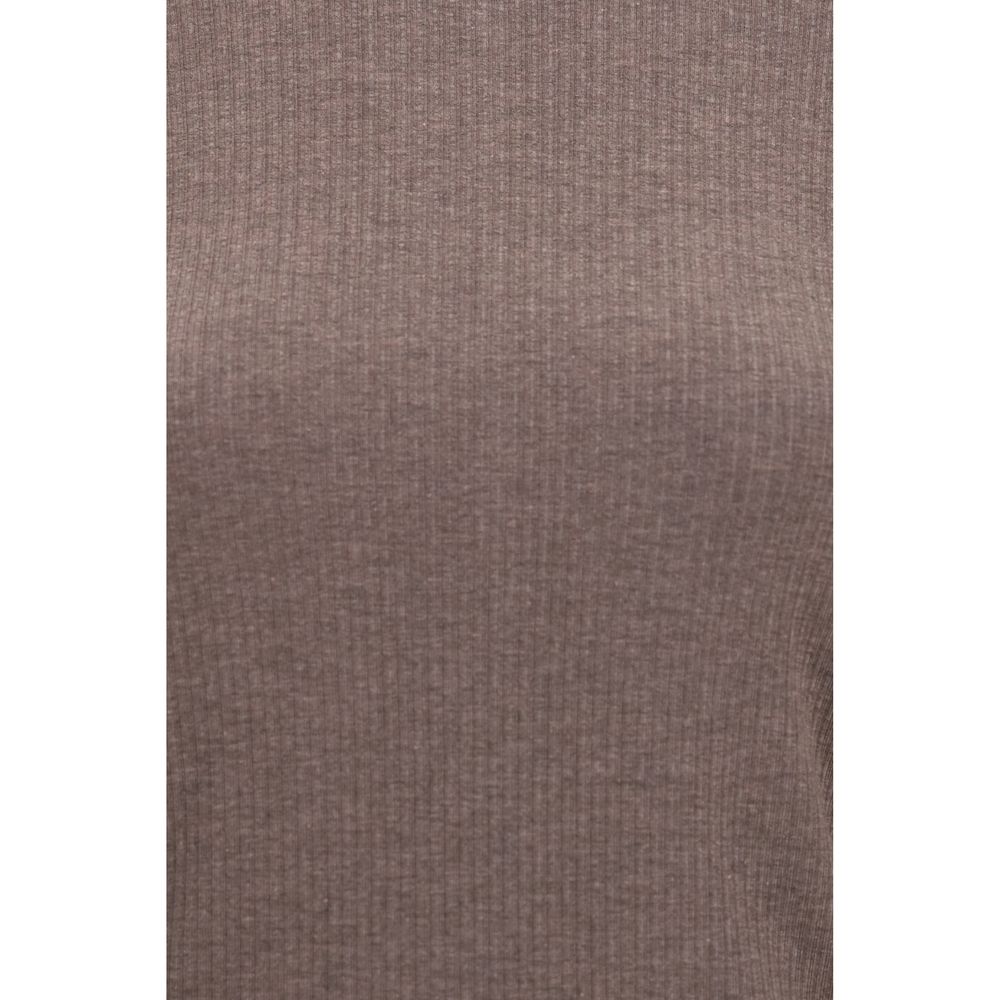 Max Mara Brauner Sweatshirt aus Lyocell-3