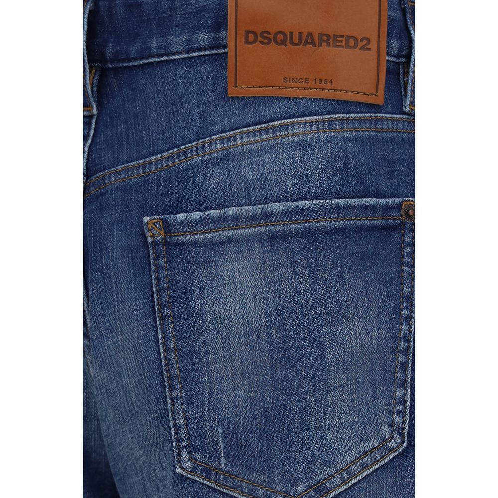 Dsquared² Blaue Baumwoll-Bermudashorts-3