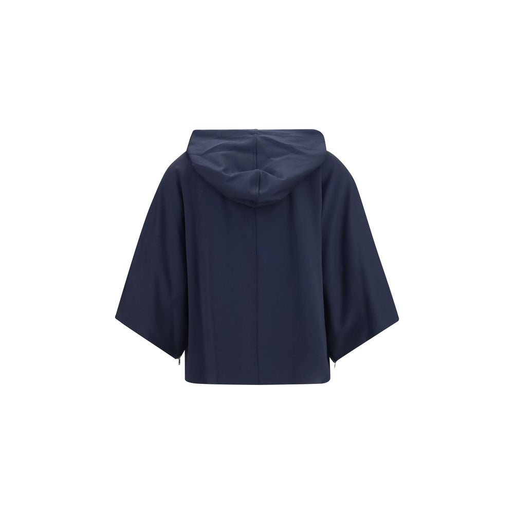 Max Mara Blaues Polyamid-Sweatshirt-2
