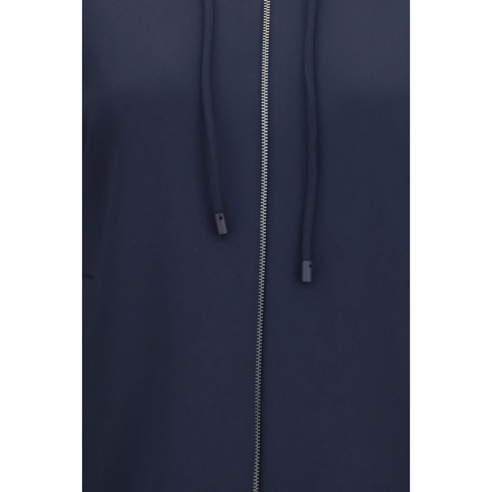 Max Mara Blaues Polyamid-Sweatshirt-3