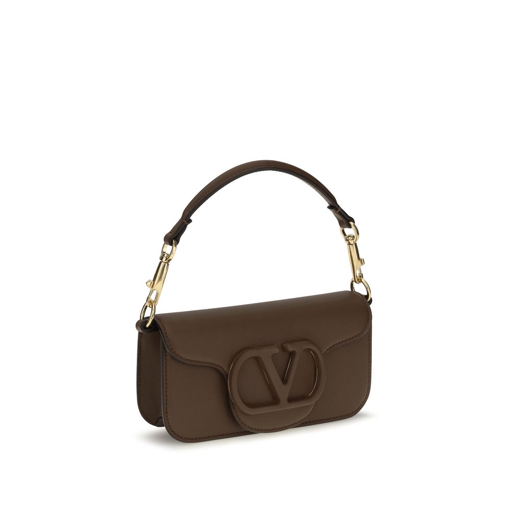 Valentino Garavani Braune Kalbsleder Bos Taurus Schultertasche-2