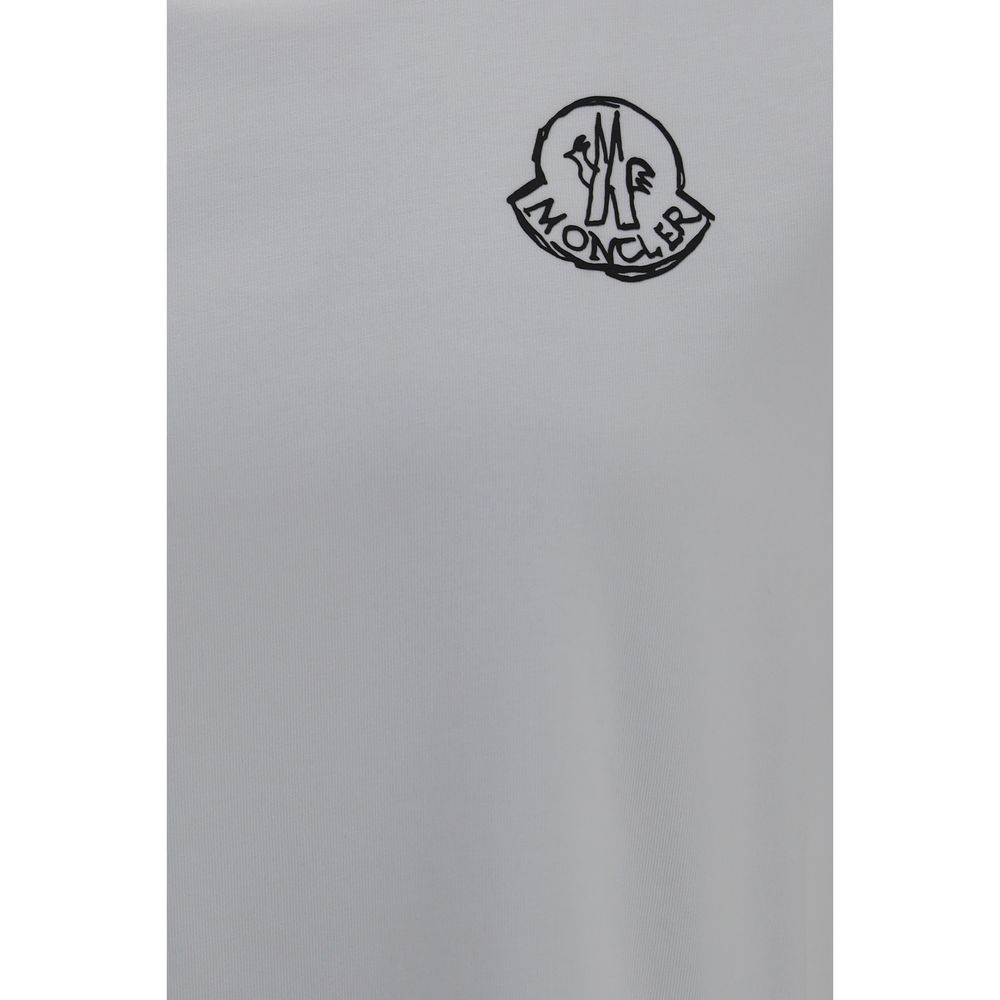 Moncler Weißes Baumwoll-T-Shirt-3