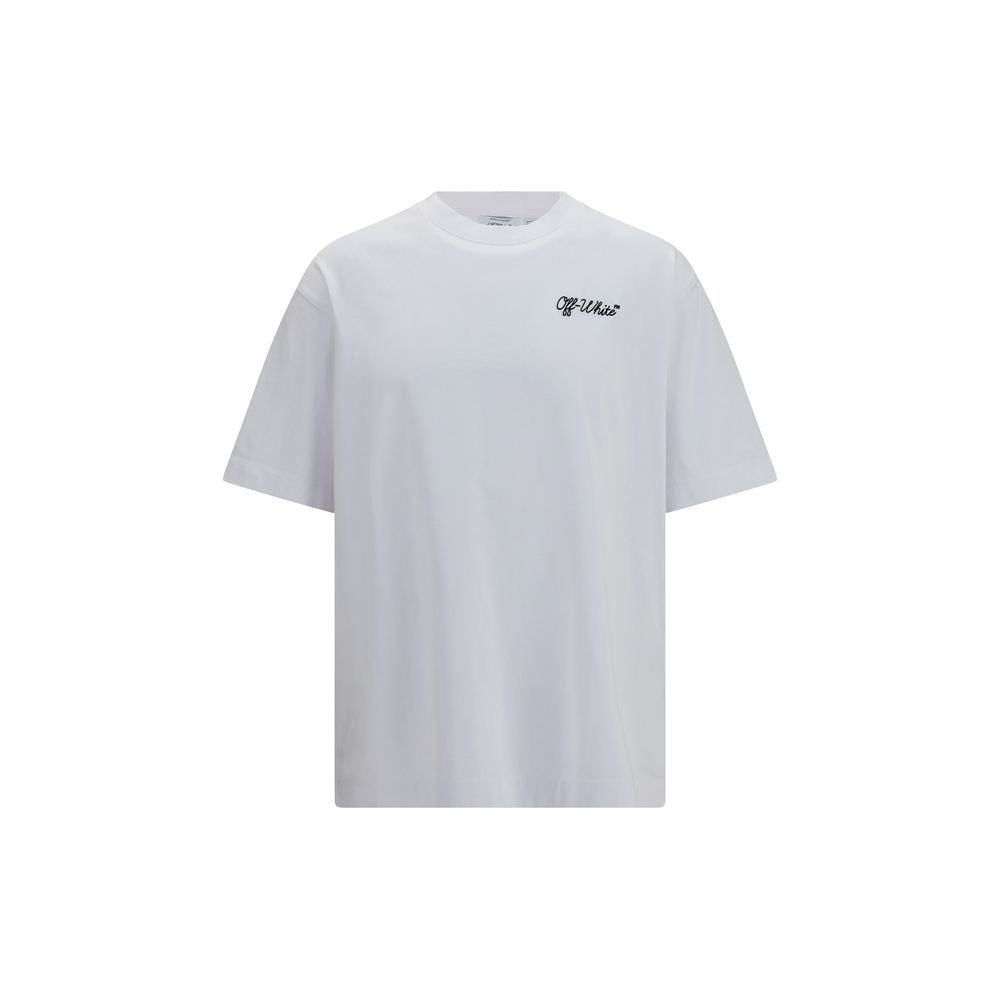 Off-White Weißes Baumwoll-T-Shirt-1