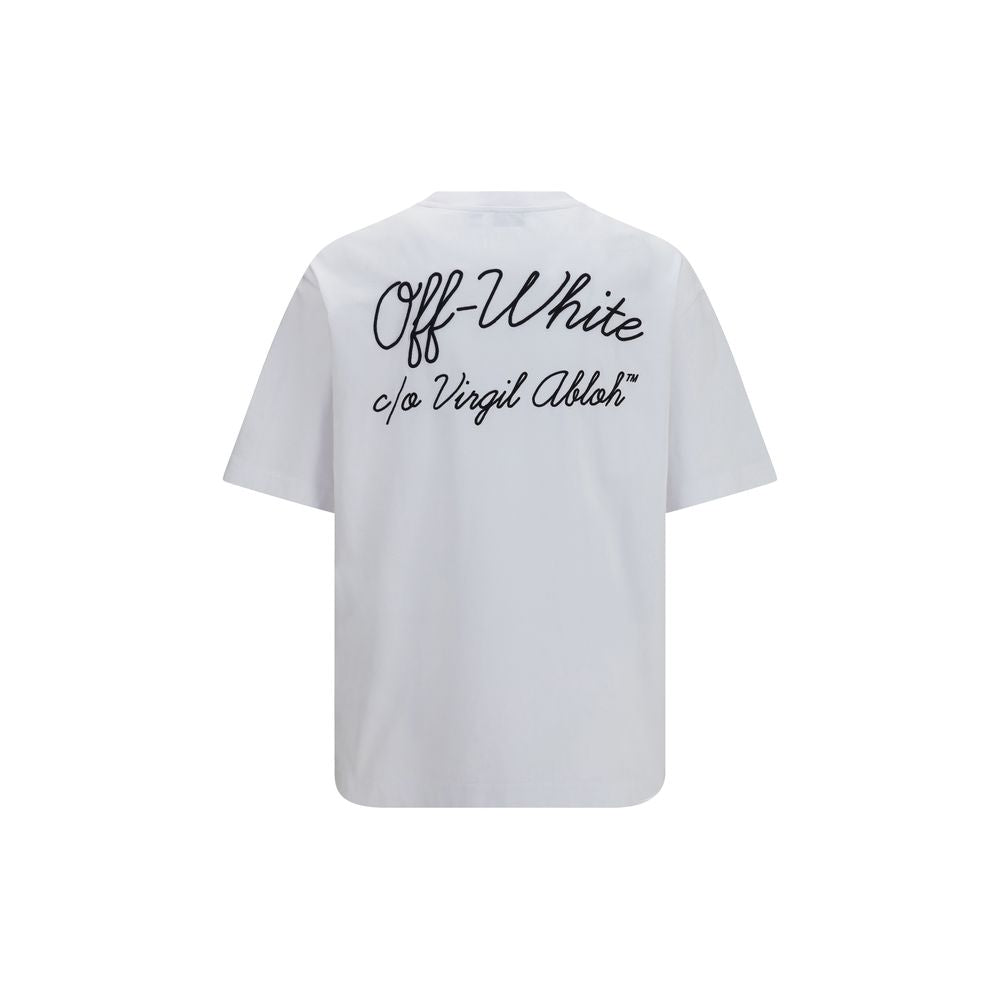 Off-White Weißes Baumwoll-T-Shirt-2