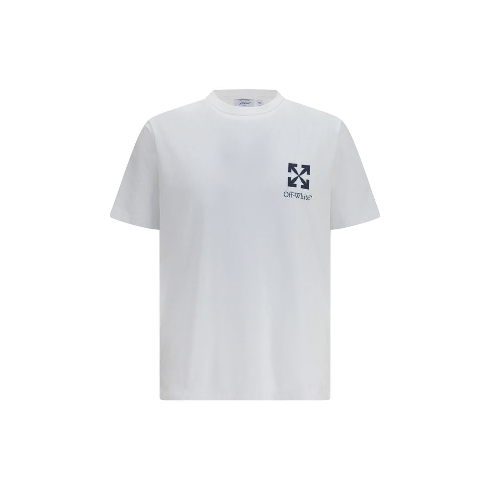 Off-White Weißes Baumwoll-T-Shirt-1