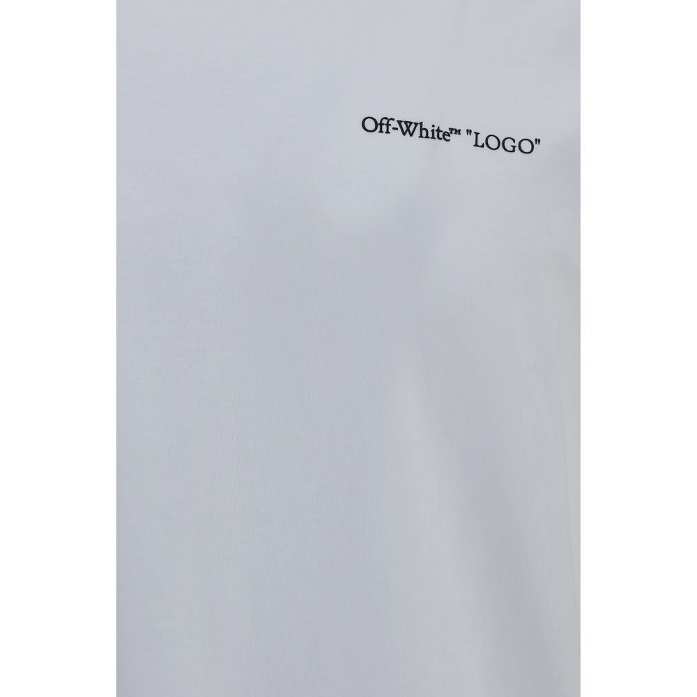 Off-White Weißes Baumwoll-T-Shirt-3