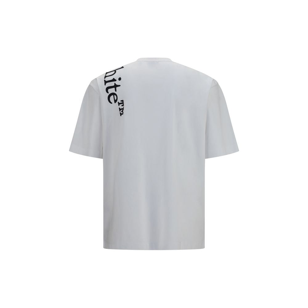 Off-White Weißes Baumwoll-T-Shirt-2