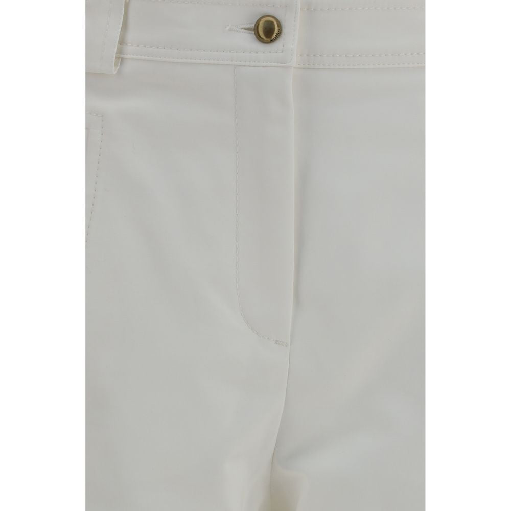Max Mara Weiße Cropped Hose aus Baumwolle-3