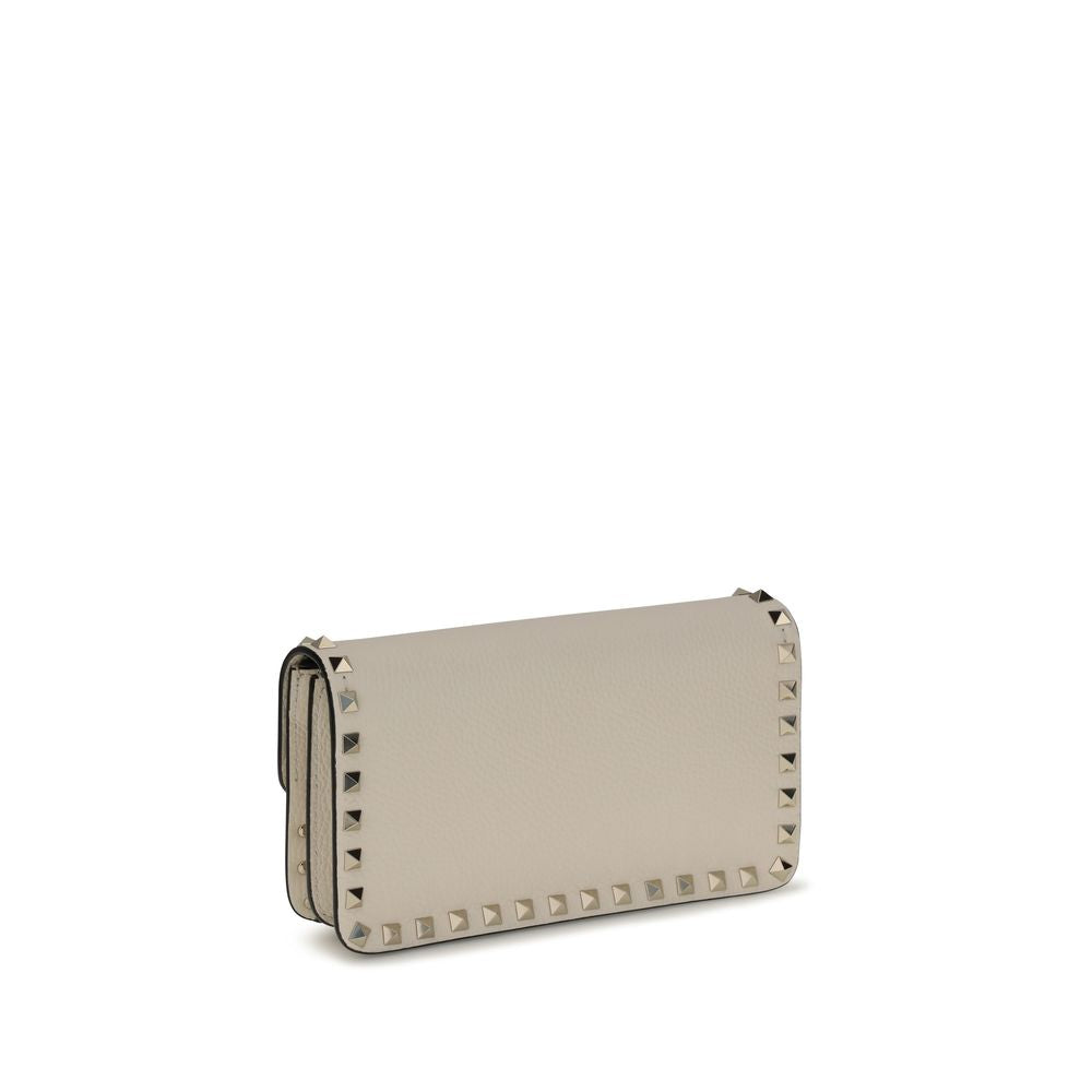 Valentino Garavani Beige Calf Leather Bos Taurus Wallet-3