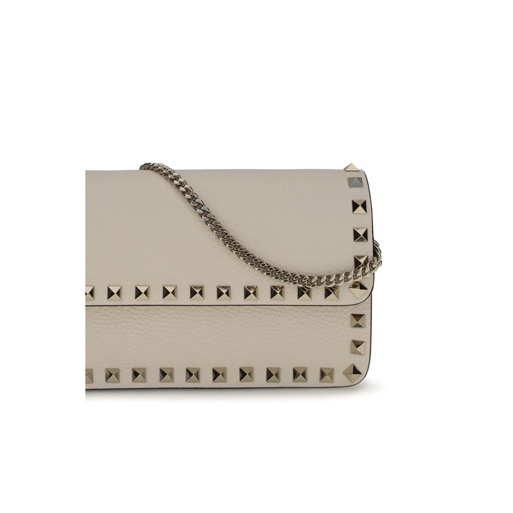 Valentino Garavani Beige Calf Leather Bos Taurus Wallet-4