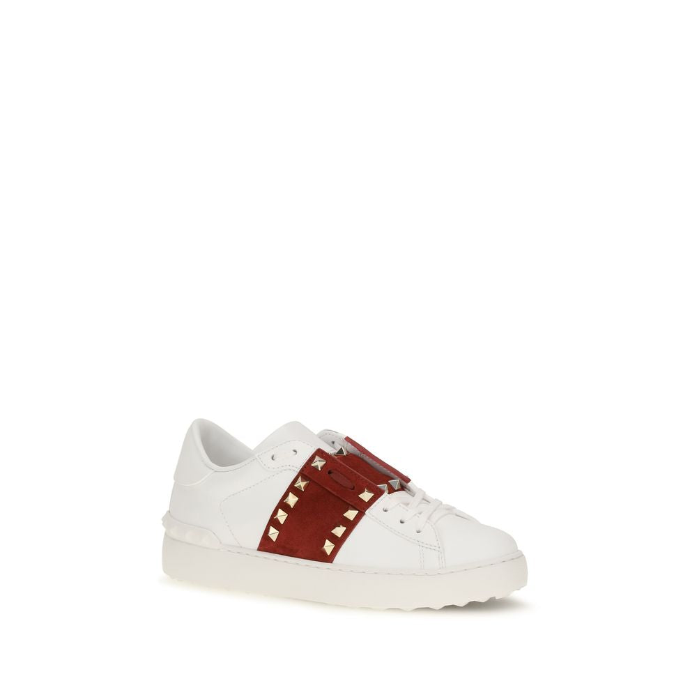 Valentino Garavani Weiße Low-Top-Sneaker aus Kalbsleder Bos Taurus-2