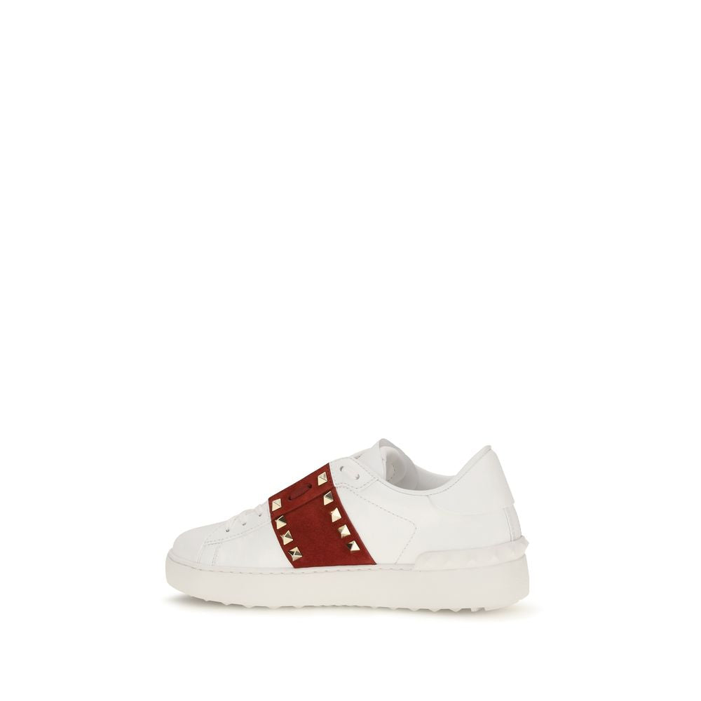 Valentino Garavani Weiße Low-Top-Sneaker aus Kalbsleder Bos Taurus-3