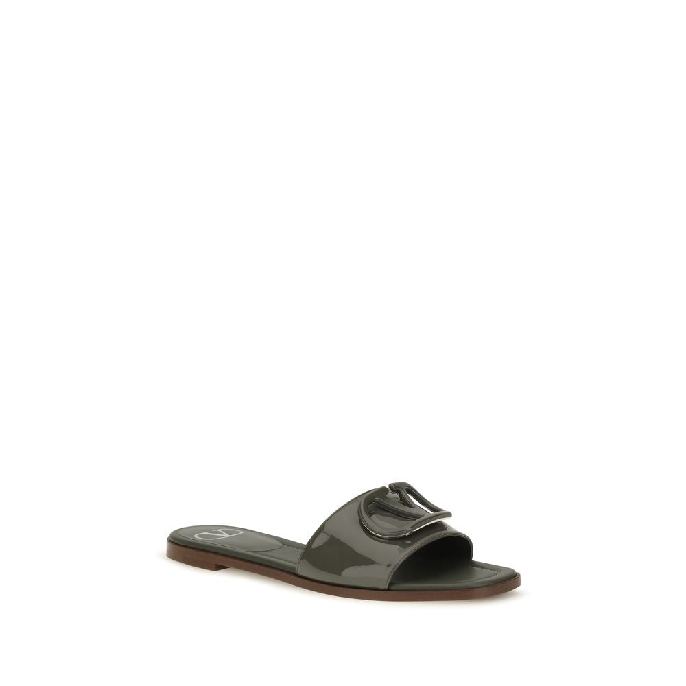 Valentino Garavani Zweifarbige Sandalen aus Kalbsleder Bos Taurus-2