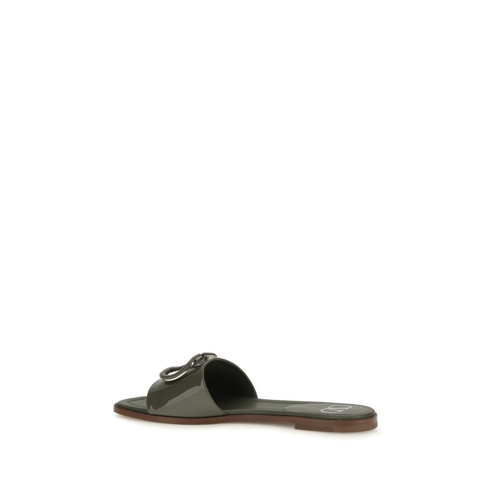 Valentino Garavani Zweifarbige Sandalen aus Kalbsleder Bos Taurus-3