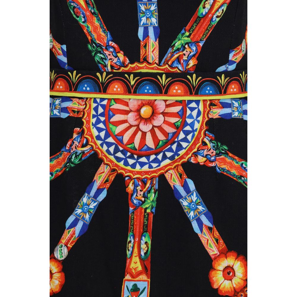 Dolce & Gabbana Multicolor Cotton Casual Dress-3