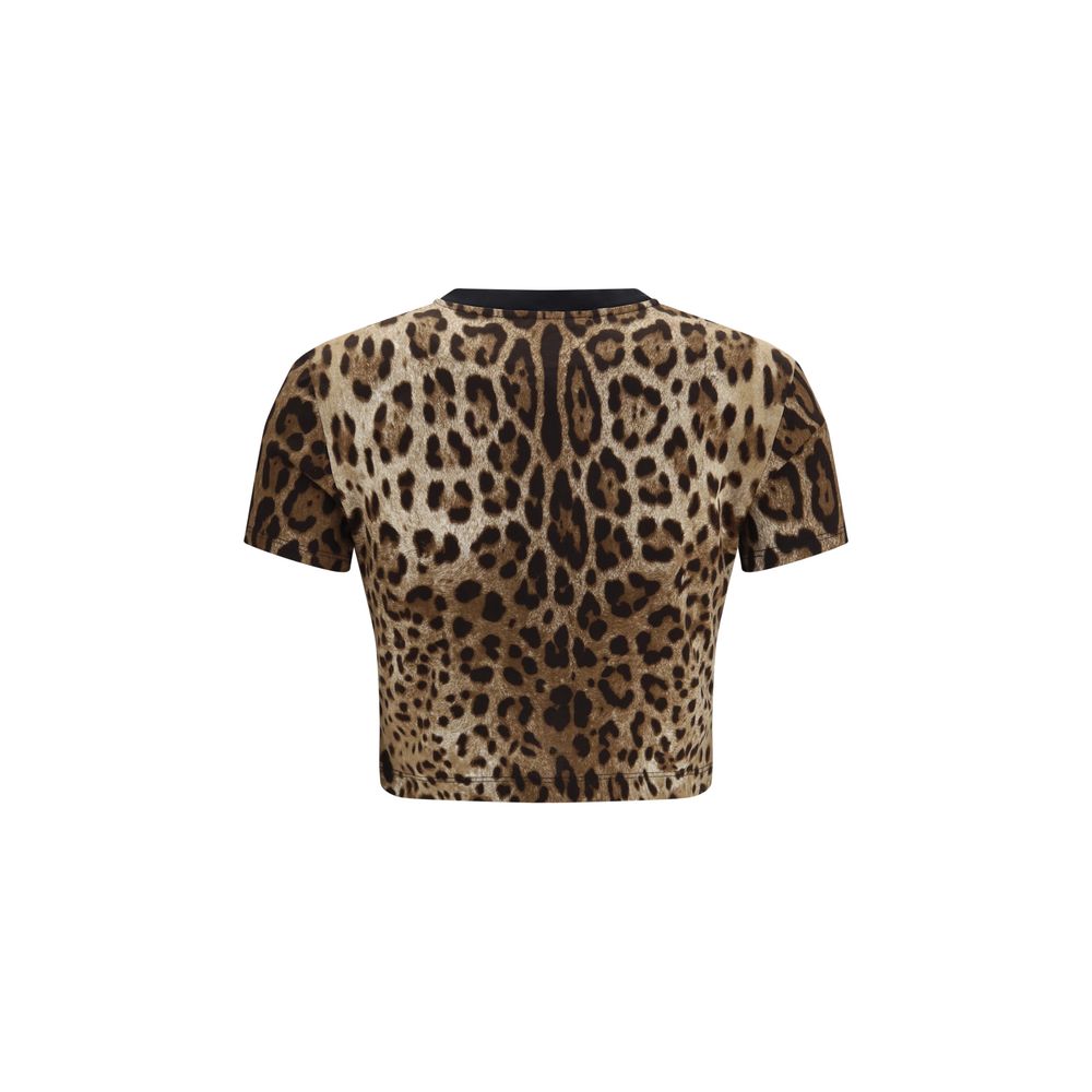 Dolce & Gabbana Beiges Baumwoll-T-Shirt-2