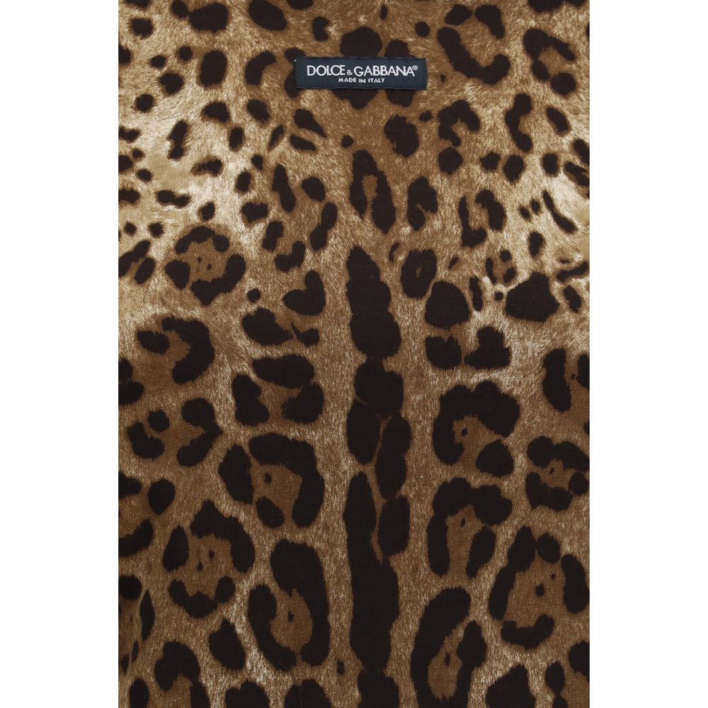 Dolce & Gabbana Beiges Baumwoll-T-Shirt-3