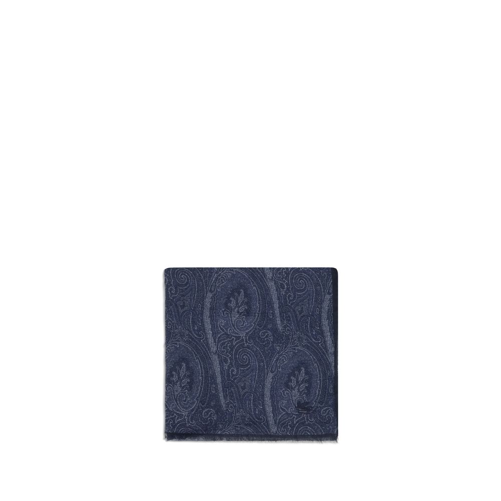Etro Blauer Modal-Schal-1