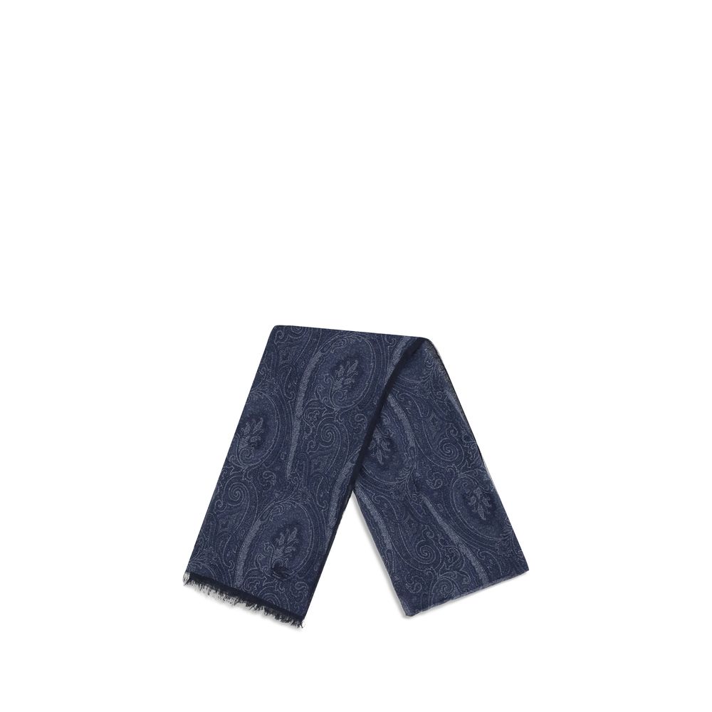 Etro Blauer Modal-Schal-2