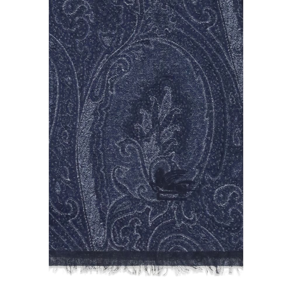 Etro Blauer Modal-Schal-3