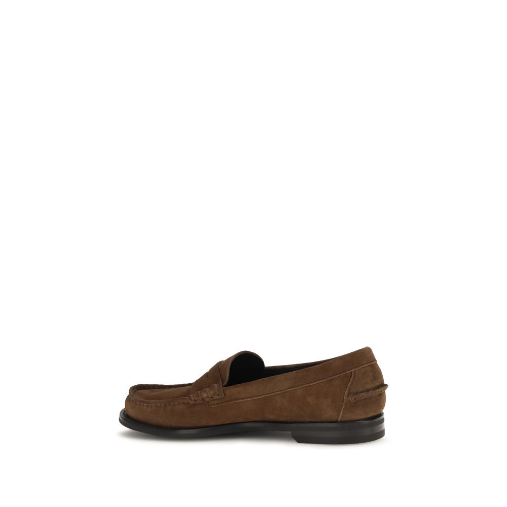Prada Braune Mokassins aus Wildleder-3