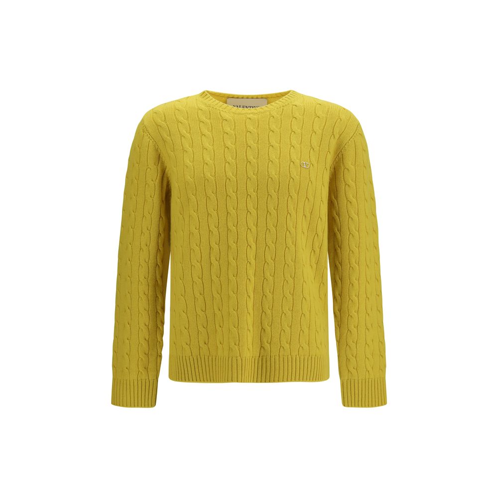 Valentino Garavani Zweifarbiger Kaschmirpullover-1