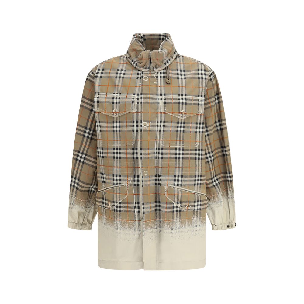 Burberry Beige Baumwolle Parka-1