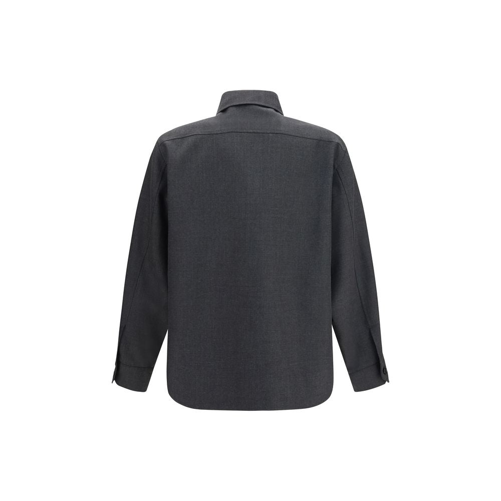 Valentino Garavani Graue Polyester-Jacke in voller Länge-2