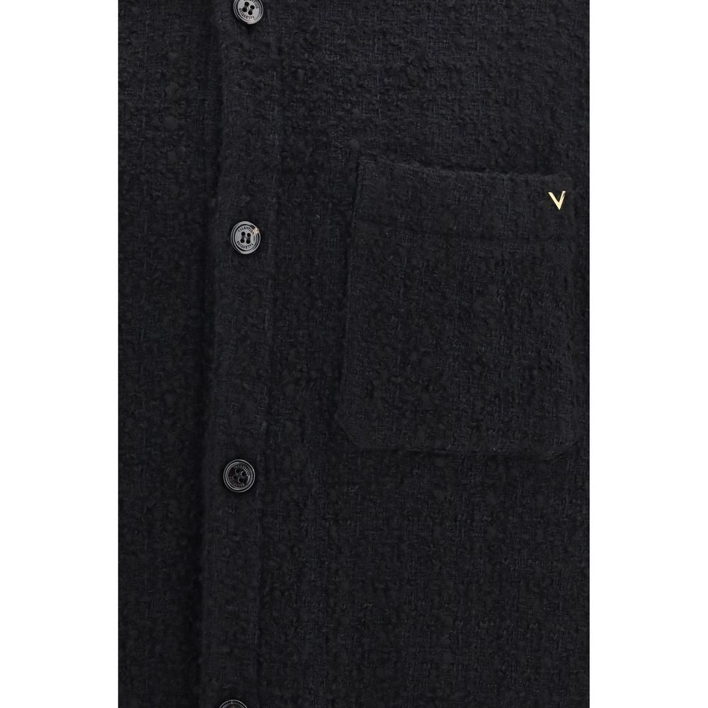Valentino Garavani Schwarze Baumwoll-Shell-Jacke-3