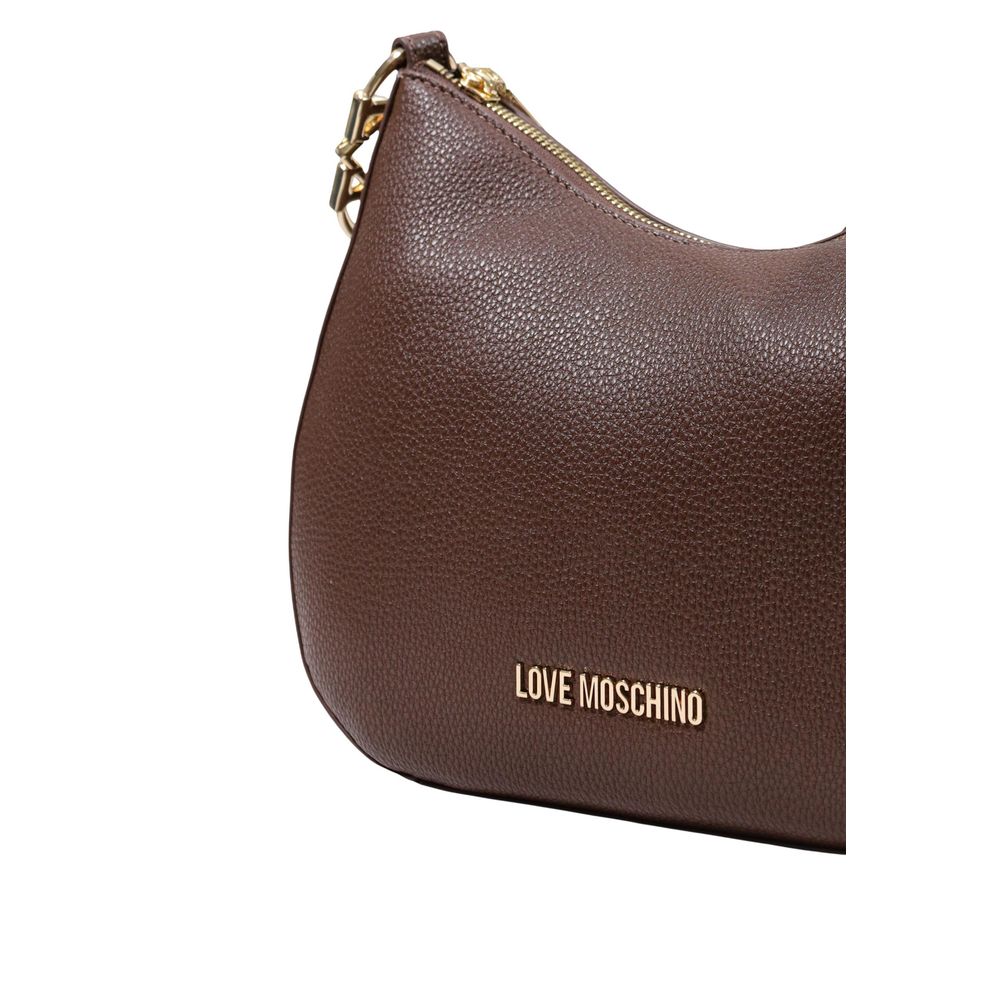 Love Moschino Braune Handtasche aus Polyethylen-4
