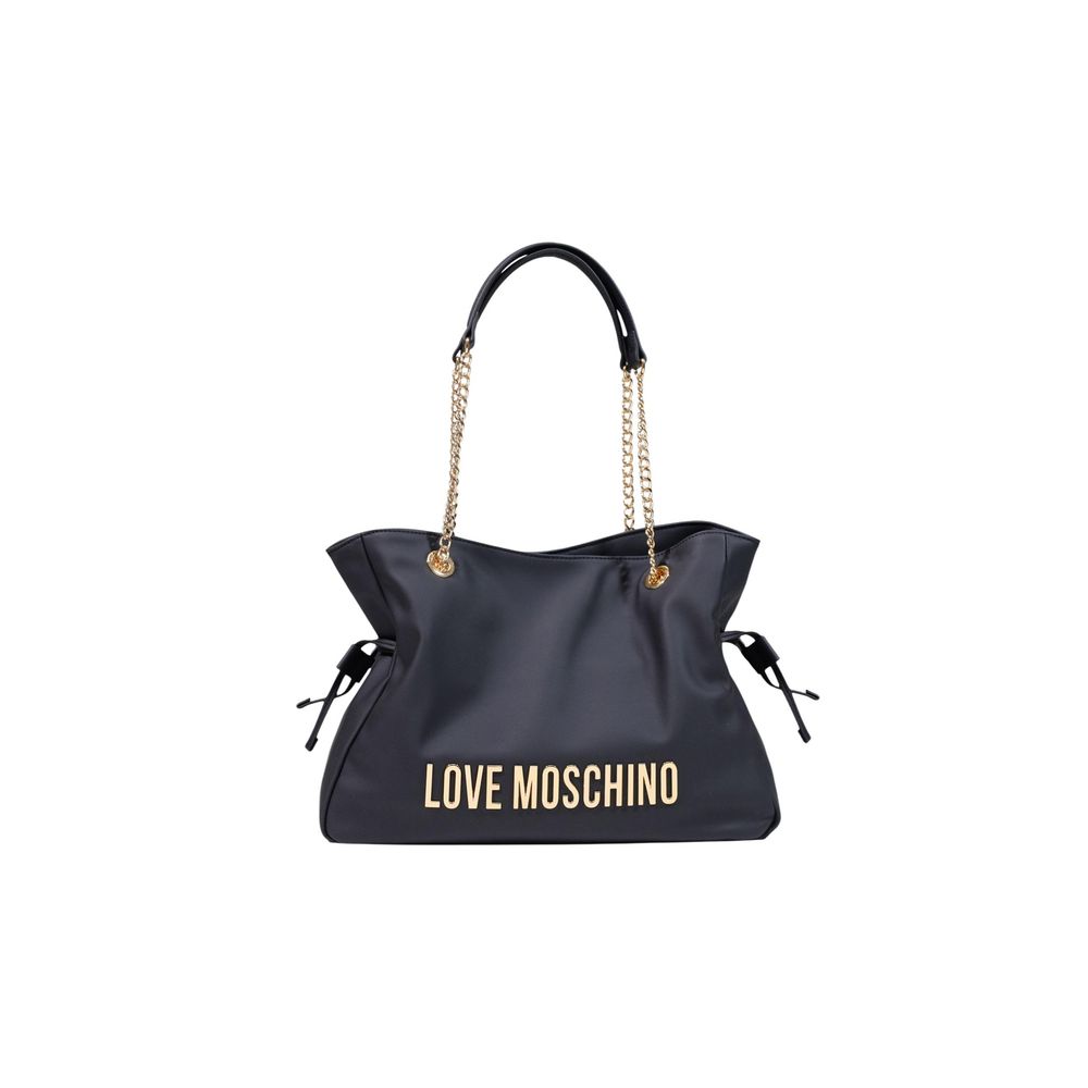 Love Moschino Schwarze Handtasche aus Polyester-1